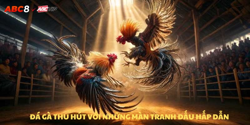 Đá gà thu hút với những màn tranh đấu hấp dẫn